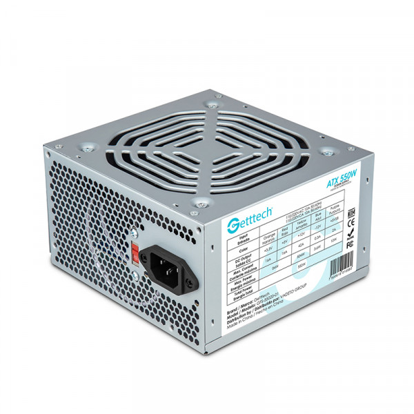 Getttech Power Supply 550W - SKU: GFS-55020-01